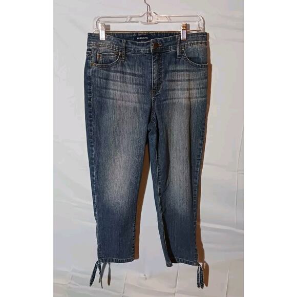 Bandolino Juniors Amy Capri with Ties Denim Jean Pants Size 6 - Picture 1 of 6